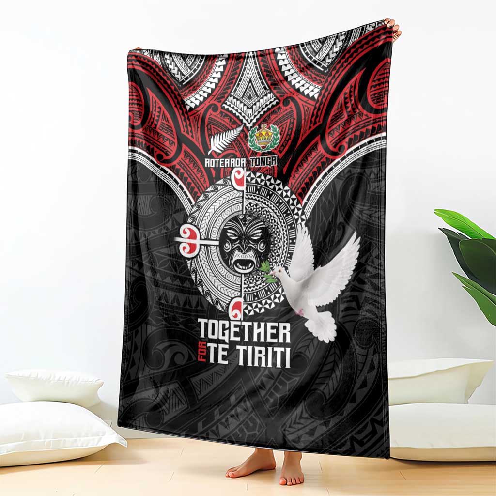 Aotearoa and Tonga Mo Te Tiriti Blanket New Zealand Honour The Treaty Ake!Ake!Ake! LT9 - Polynesian Pride
