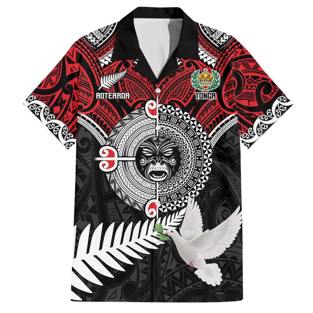 Aotearoa and Tonga Mo Te Tiriti Hawaiian Shirt New Zealand Honour The Treaty Ake!Ake!Ake! LT9 Red - Polynesian Pride