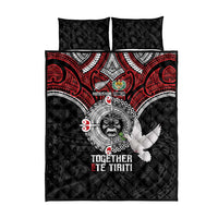 Aotearoa and Tonga Mo Te Tiriti Quilt Bed Set New Zealand Honour The Treaty Ake!Ake!Ake!