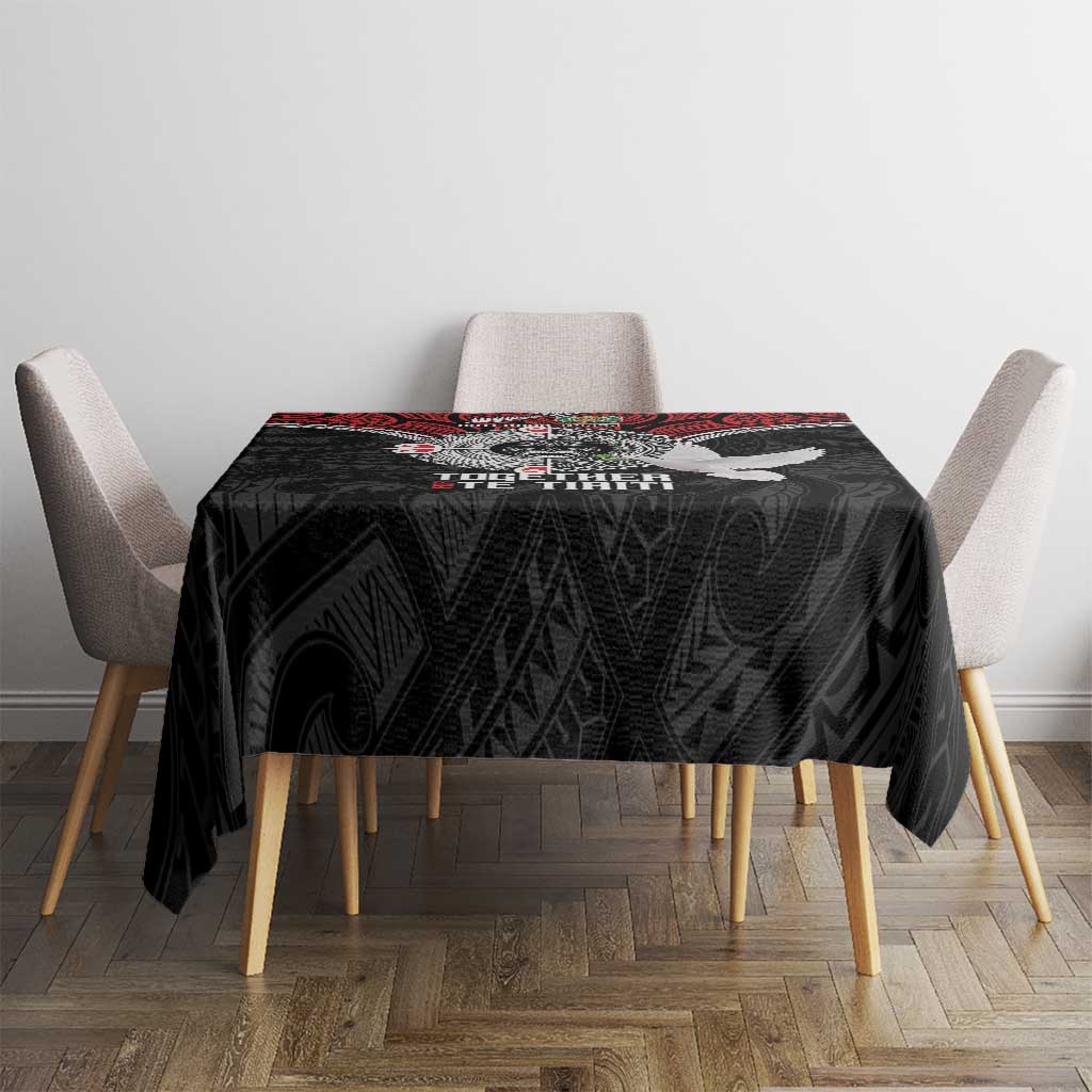 Aotearoa and Tonga Mo Te Tiriti Tablecloth New Zealand Honour The Treaty Ake!Ake!Ake! LT9 - Polynesian Pride