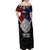 Aotearoa and Samoa Mo Te Tiriti Off Shoulder Maxi Dress Tangata Moana Stand with Tangata Whenua