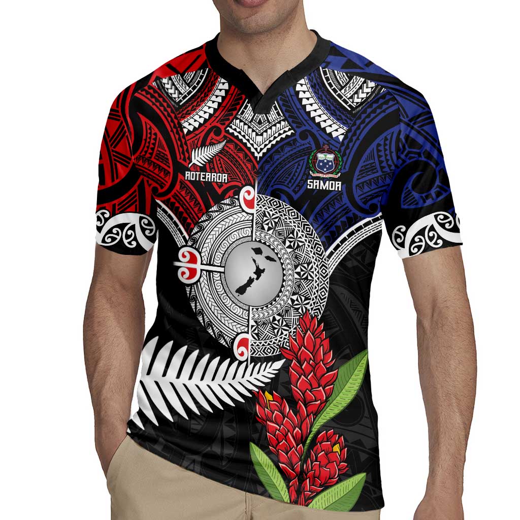 Aotearoa and Samoa Mo Te Tiriti Rugby Jersey Tangata Moana Stand with Tangata Whenua
