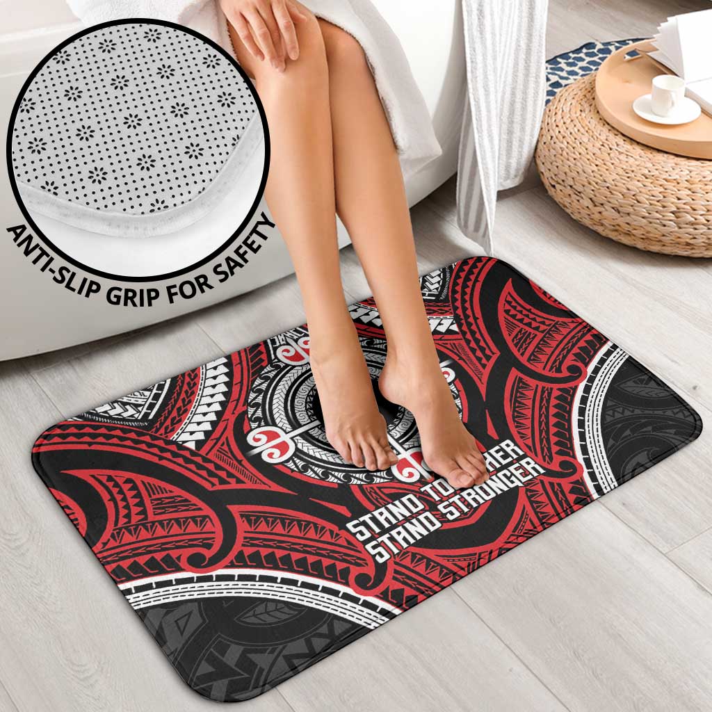 Aotearoa Proud To Be Maori Bathroom Set New Zealand Fight Together - Polynesian Pride