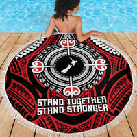 Aotearoa Proud To Be Maori Beach Blanket New Zealand Fight Together LT9 - Polynesian Pride