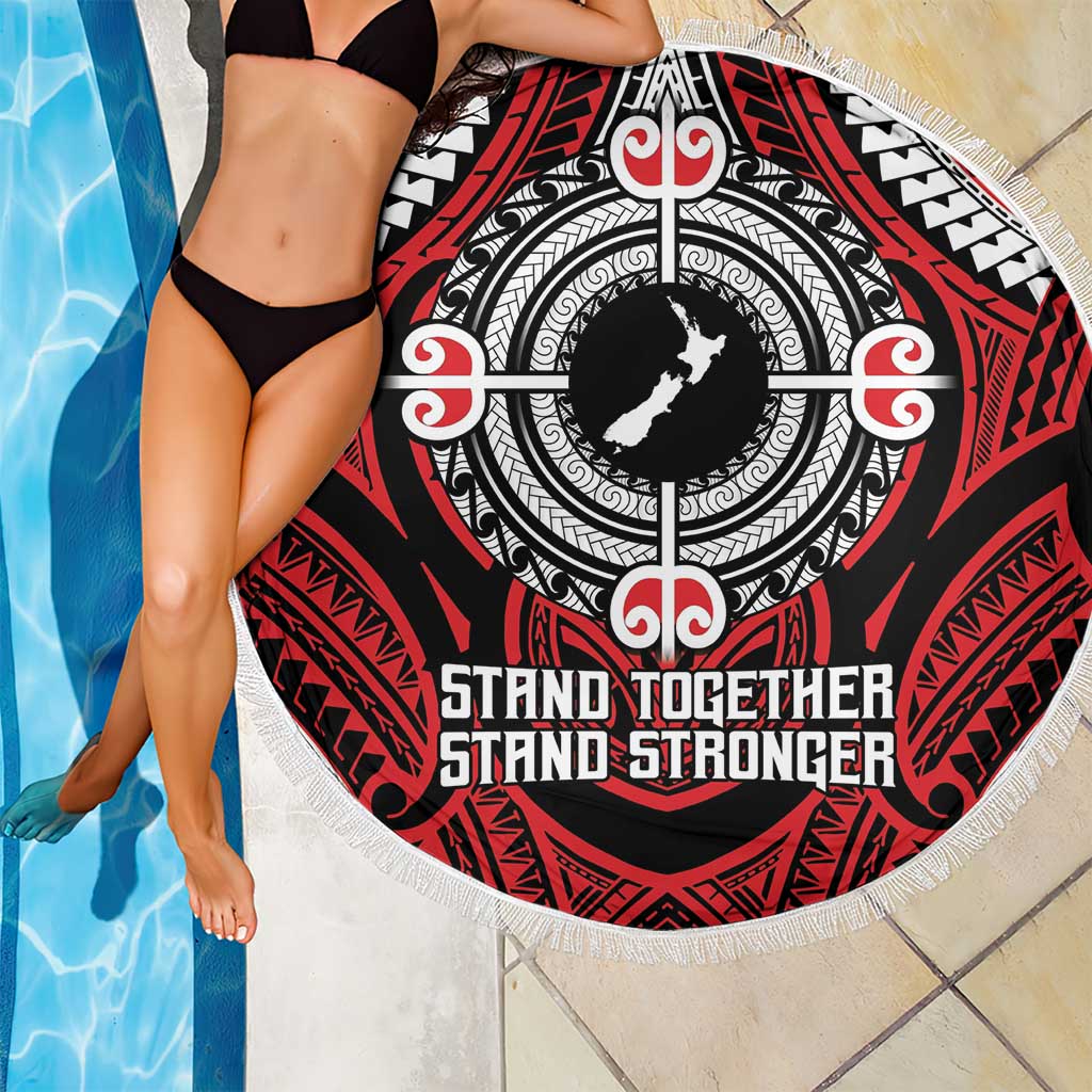 Aotearoa Proud To Be Maori Beach Blanket New Zealand Fight Together LT9 - Polynesian Pride