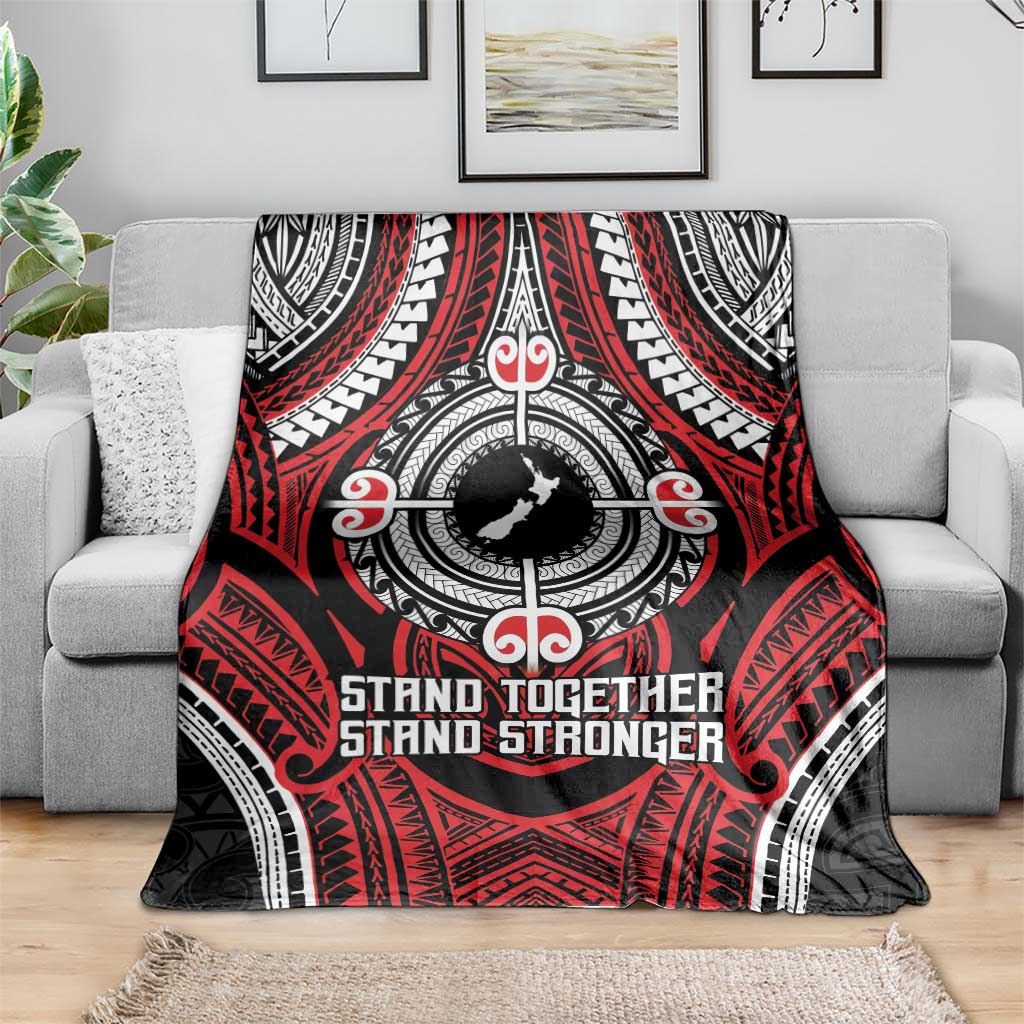 Aotearoa Proud To Be Maori Blanket New Zealand Fight Together LT9 - Polynesian Pride