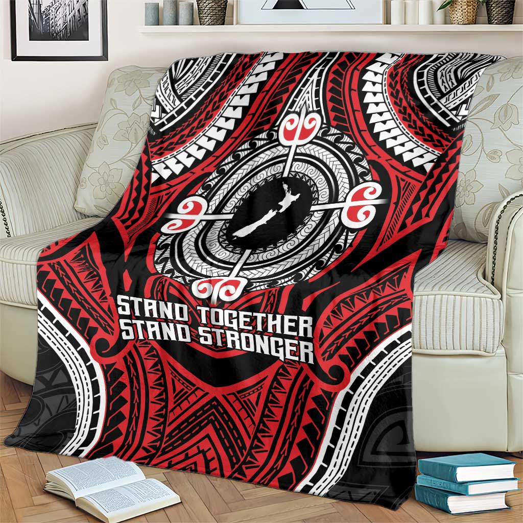 Aotearoa Proud To Be Maori Blanket New Zealand Fight Together LT9 - Polynesian Pride