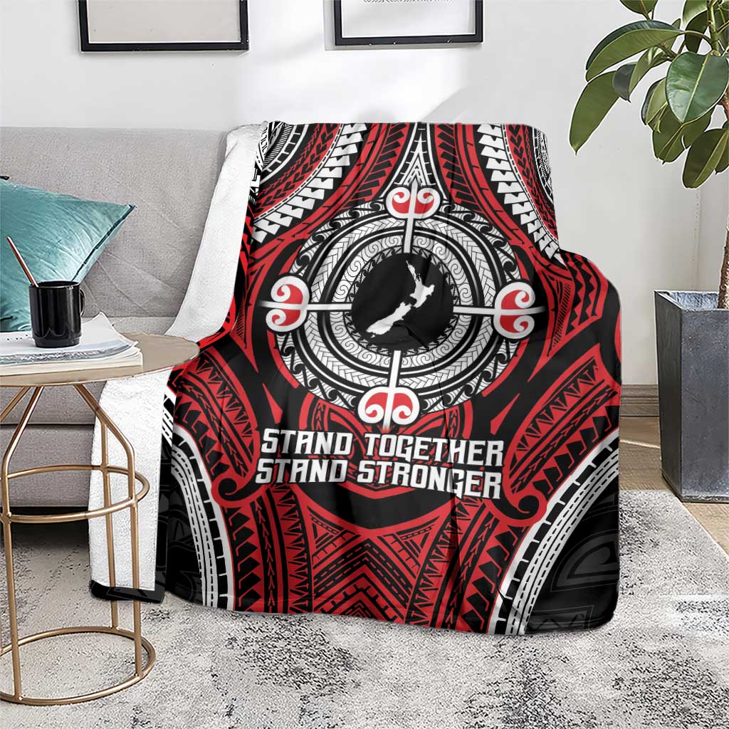 Aotearoa Proud To Be Maori Blanket New Zealand Fight Together LT9 - Polynesian Pride