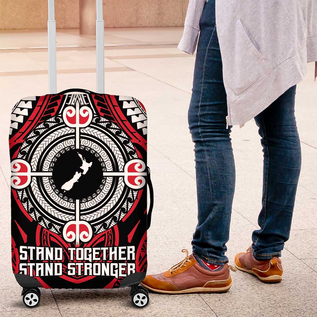 Aotearoa Proud To Be Maori Luggage Cover New Zealand Fight Together