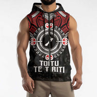 Aotearoa Proud To Be Maori Sleeveless Zip Hoodie New Zealand Fight Together LT9