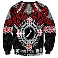 Aotearoa Proud To Be Maori Sweatshirt New Zealand Fight Together LT9 - Polynesian Pride