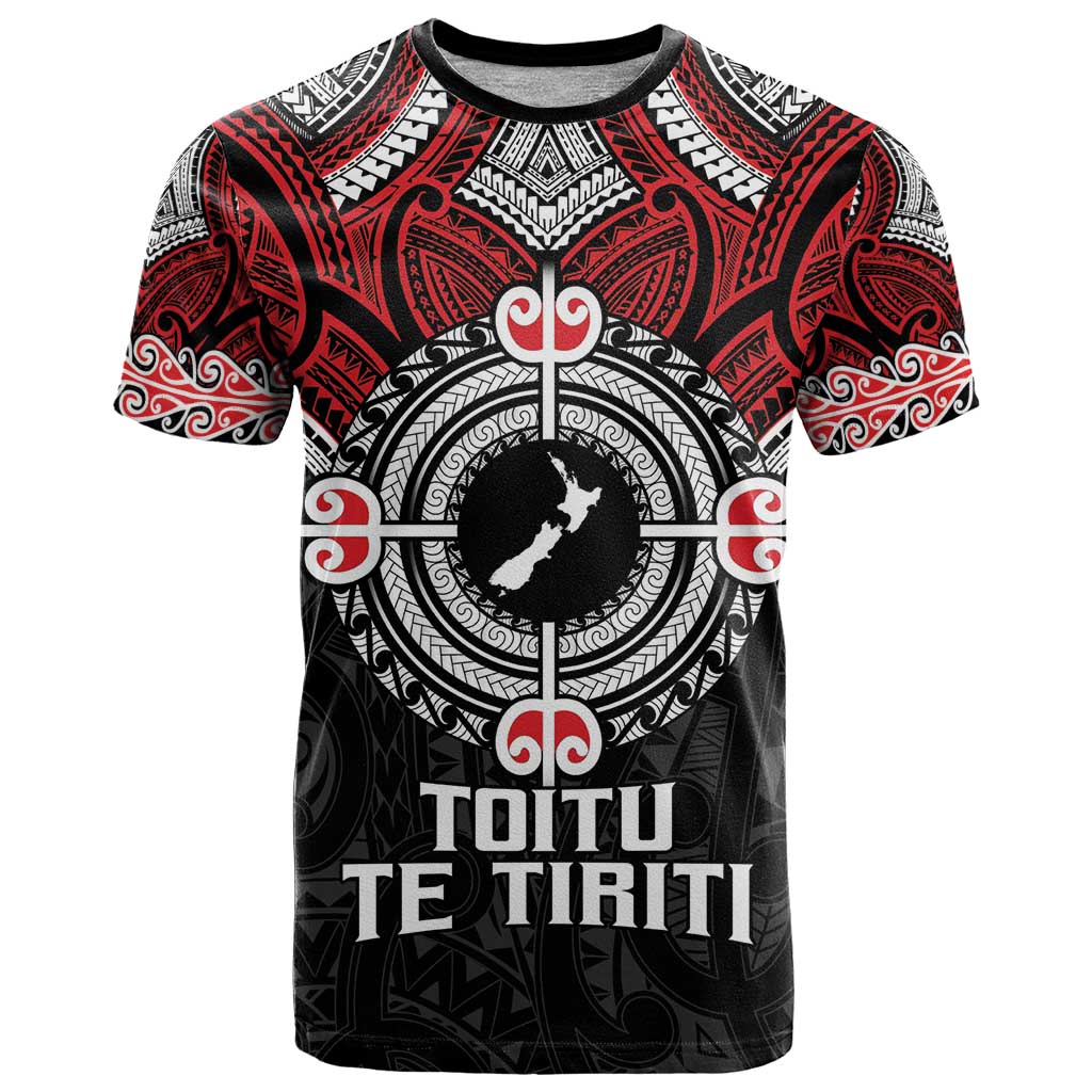 Aotearoa Proud To Be Maori T Shirt New Zealand Fight Together LT9 Red - Polynesian Pride