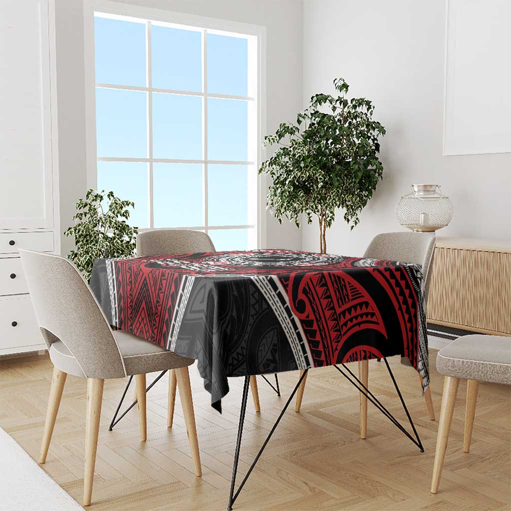 Aotearoa Proud To Be Maori Tablecloth New Zealand Fight Together LT9 - Polynesian Pride