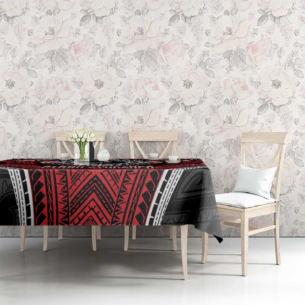 Aotearoa Proud To Be Maori Tablecloth New Zealand Fight Together LT9 - Polynesian Pride