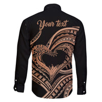 Personalised Valentines Day Romantic Lovers Family Matching Tank Maxi Dress and Hawaiian Shirt LT9 - Polynesian Pride
