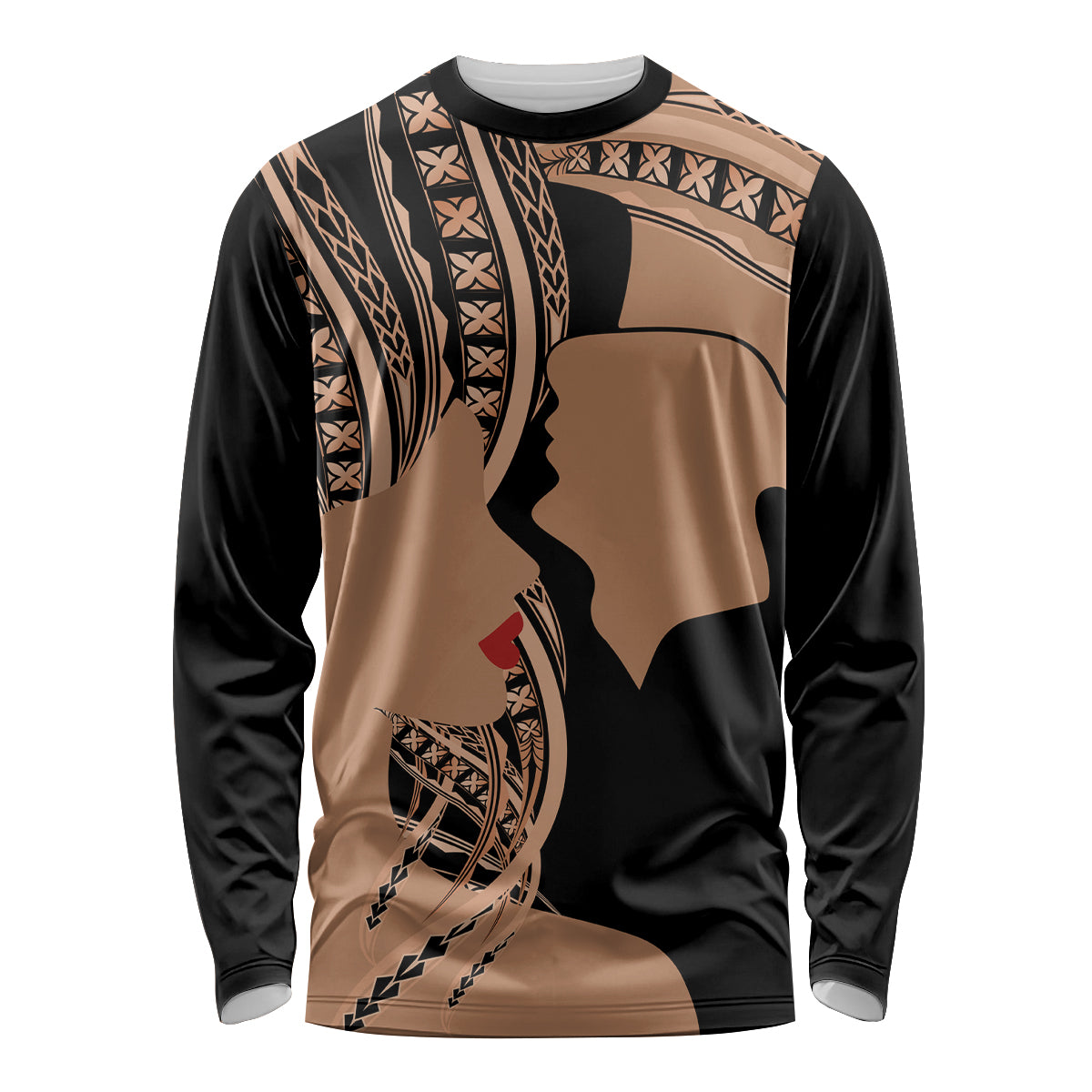 Personalised Valentines Day Romantic Lovers Long Sleeve Shirt LT9 Unisex Gold - Polynesian Pride