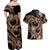 Polynesia Valentines Day Forever In My Heart Tattoo Couples Matching Off Shoulder Maxi Dress and Hawaiian Shirt Gold Style LT9 - Polynesian Pride