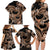 Polynesia Valentines Day Forever In My Heart Tattoo Family Matching Long Sleeve Bodycon Dress and Hawaiian Shirt Gold Style LT9 - Polynesian Pride