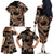 Polynesia Valentines Day Forever In My Heart Tattoo Family Matching Off Shoulder Long Sleeve Dress and Hawaiian Shirt Gold Style LT9 - Polynesian Pride