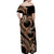 Polynesia Valentines Day Forever In My Heart Tattoo Off Shoulder Maxi Dress Gold Style LT9 - Polynesian Pride