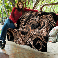 Polynesia Valentines Day Forever In My Heart Tattoo Quilt Gold Style LT9 - Polynesian Pride