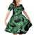 Polynesia Valentines Day Forever In My Heart Tattoo Family Matching Mermaid Dress and Hawaiian Shirt Green Style LT9 Daughter's Dress Green - Polynesian Pride