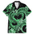 Polynesia Valentines Day Forever In My Heart Tattoo Family Matching Mermaid Dress and Hawaiian Shirt Green Style LT9 Dad's Shirt - Short Sleeve Green - Polynesian Pride