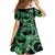 Polynesia Valentines Day Forever In My Heart Tattoo Family Matching Off Shoulder Long Sleeve Dress and Hawaiian Shirt Green Style LT9 - Polynesian Pride