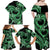 Polynesia Valentines Day Forever In My Heart Tattoo Family Matching Off Shoulder Maxi Dress and Hawaiian Shirt Green Style LT9 - Polynesian Pride