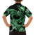 Polynesia Valentines Day Forever In My Heart Tattoo Family Matching Off Shoulder Short Dress and Hawaiian Shirt Green Style LT9 - Polynesian Pride