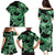 Polynesia Valentines Day Forever In My Heart Tattoo Family Matching Puletasi and Hawaiian Shirt Green Style LT9 - Polynesian Pride