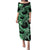 Polynesia Valentines Day Forever In My Heart Tattoo Family Matching Puletasi and Hawaiian Shirt Green Style LT9 Mom's Dress Green - Polynesian Pride