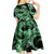 Polynesia Valentines Day Forever In My Heart Tattoo Kid Short Sleeve Dress Green Style LT9 - Polynesian Pride