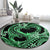 Polynesia Valentines Day Forever In My Heart Tattoo Round Carpet Green Style LT9 - Polynesian Pride