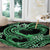 Polynesia Valentines Day Forever In My Heart Tattoo Round Carpet Green Style LT9 - Polynesian Pride