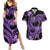 Polynesia Valentines Day Forever In My Heart Tattoo Couples Matching Summer Maxi Dress and Hawaiian Shirt Purple Style LT9 Purple - Polynesian Pride