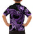 Polynesia Valentines Day Forever In My Heart Tattoo Family Matching Long Sleeve Bodycon Dress and Hawaiian Shirt Purple Style LT9 - Polynesian Pride