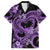 Polynesia Valentines Day Forever In My Heart Tattoo Family Matching Long Sleeve Bodycon Dress and Hawaiian Shirt Purple Style LT9 Dad's Shirt - Short Sleeve Purple - Polynesian Pride