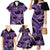 Polynesia Valentines Day Forever In My Heart Tattoo Family Matching Mermaid Dress and Hawaiian Shirt Purple Style LT9 - Polynesian Pride