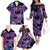 Polynesia Valentines Day Forever In My Heart Tattoo Family Matching Off Shoulder Long Sleeve Dress and Hawaiian Shirt Purple Style LT9 - Polynesian Pride