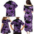 Polynesia Valentines Day Forever In My Heart Tattoo Family Matching Puletasi and Hawaiian Shirt Purple Style LT9 - Polynesian Pride