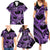 Polynesia Valentines Day Forever In My Heart Tattoo Family Matching Summer Maxi Dress and Hawaiian Shirt Purple Style LT9 - Polynesian Pride