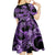 Polynesia Valentines Day Forever In My Heart Tattoo Kid Short Sleeve Dress Purple Style LT9 - Polynesian Pride