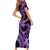 Polynesia Valentines Day Forever In My Heart Tattoo Short Sleeve Bodycon Dress Purple Style LT9 - Polynesian Pride