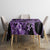 Polynesia Valentines Day Forever In My Heart Tattoo Tablecloth Purple Style LT9 - Polynesian Pride