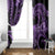 Polynesia Valentines Day Forever In My Heart Tattoo Window Curtain Purple Style LT9 - Polynesian Pride