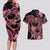 Polynesia Valentines Day Forever In My Heart Tattoo Couples Matching Long Sleeve Bodycon Dress and Hawaiian Shirt Pink Style LT9 - Polynesian Pride