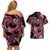 Polynesia Valentines Day Forever In My Heart Tattoo Couples Matching Off Shoulder Short Dress and Hawaiian Shirt Pink Style LT9 - Polynesian Pride