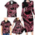 Polynesia Valentines Day Forever In My Heart Tattoo Family Matching Long Sleeve Bodycon Dress and Hawaiian Shirt Pink Style LT9 - Polynesian Pride