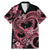 Polynesia Valentines Day Forever In My Heart Tattoo Family Matching Mermaid Dress and Hawaiian Shirt Pink Style LT9 Dad's Shirt - Short Sleeve Pink - Polynesian Pride